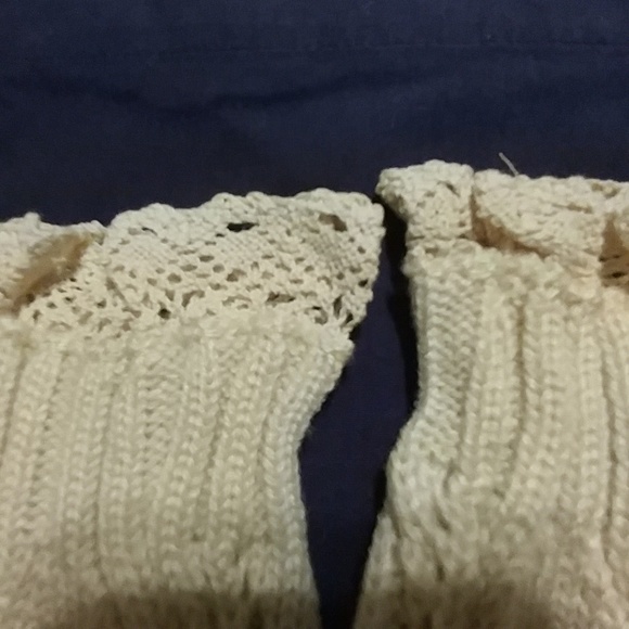 Boot Cuffs Beige NIP - Picture 4 of 5